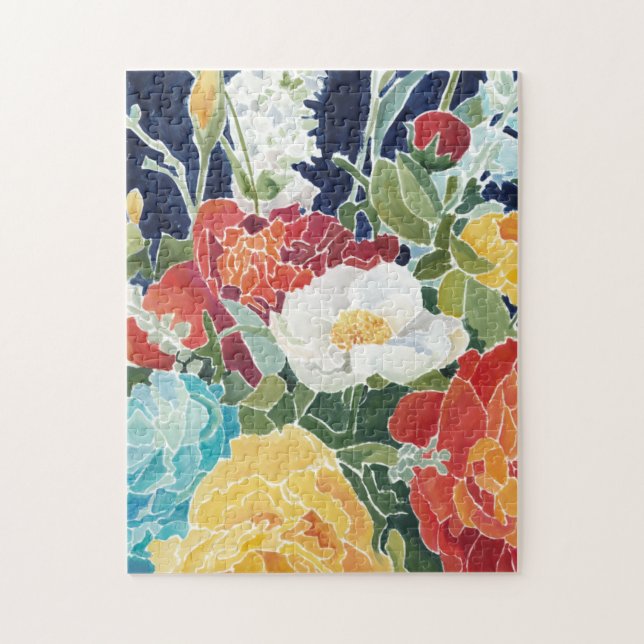 Midnight Florals I Jigsaw Puzzle (Vertical)
