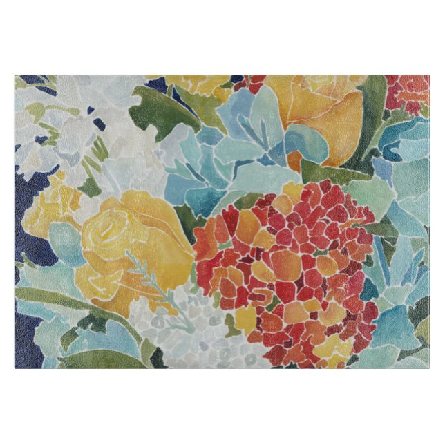 Midnight Florals II Cutting Board (Front)