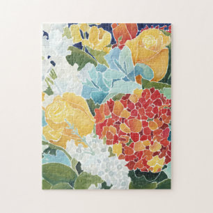 Midnight Florals II Jigsaw Puzzle