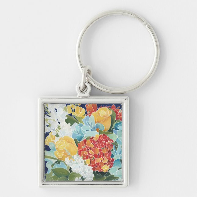 Midnight Florals II Key Ring (Front)