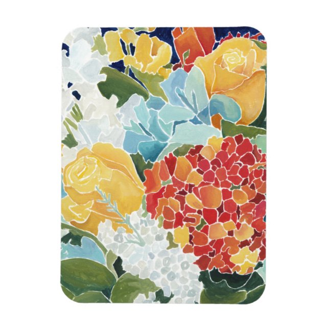 Midnight Florals II Magnet (Vertical)