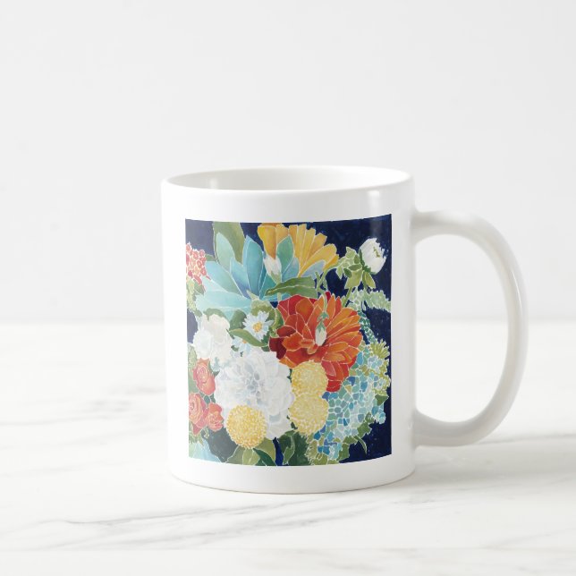 Midnight Florals III Coffee Mug (Right)