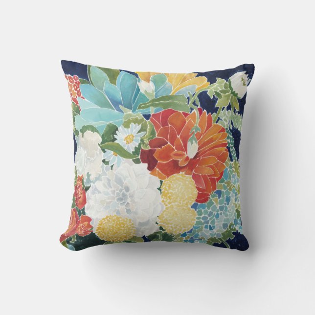 Midnight Florals III Cushion (Front)