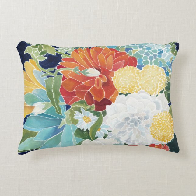 Midnight Florals III Decorative Cushion (Front)