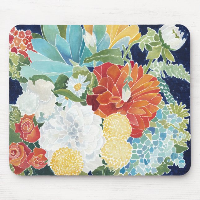 Midnight Florals III Mouse Pad (Front)