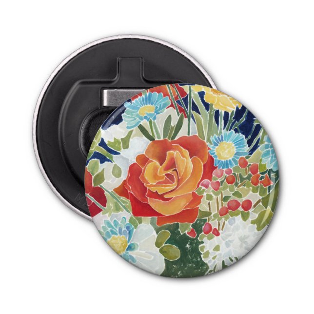 Midnight Florals IV Bottle Opener (Front)