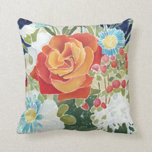 Midnight Florals IV Cushion