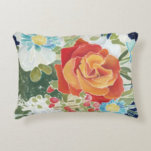 Midnight Florals IV Decorative Cushion