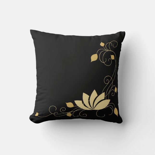 Midnight Flower Cushion (Front)