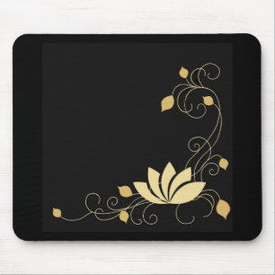 Midnight Flower Mouse Pad