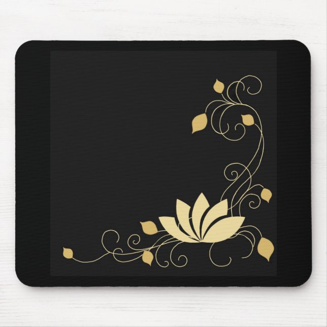 Midnight Flower Mouse Pad (Front)