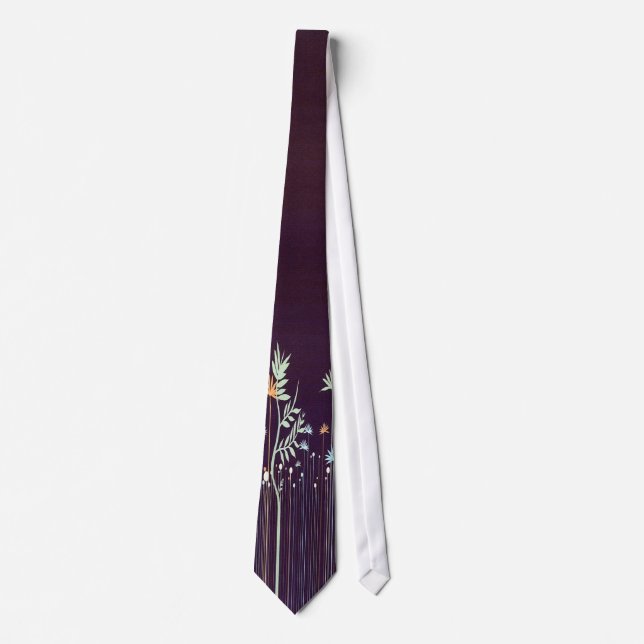 Midnight Flower Tie (Front)