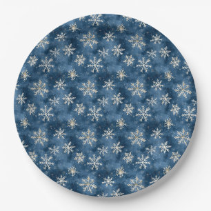 Midnight Flurry Paper Plate