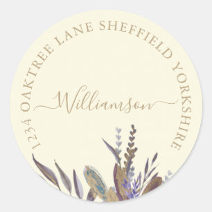 Midnight foliage label