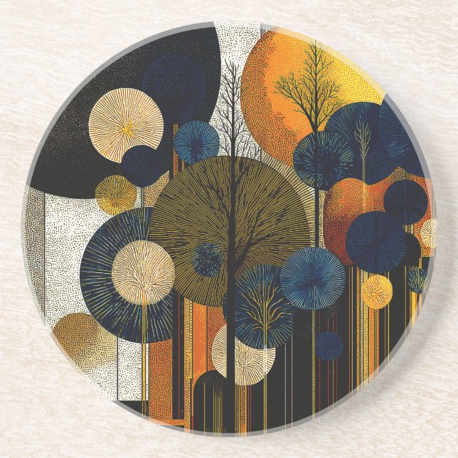 Midnight Forest on the Planet Mercury #1      Coaster (Front)