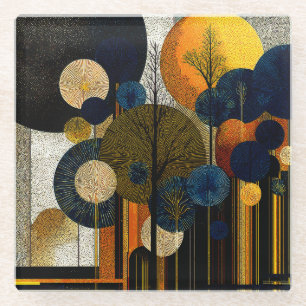 Midnight Forest on the Planet Mercury #1 Glass Coaster
