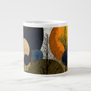 Midnight Forest on the Planet Mercury #1 Large Coffee Mug