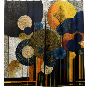 Midnight Forest on the Planet Mercury #1      Shower Curtain