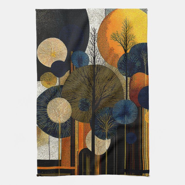 Midnight Forest on the Planet Mercury #1 Towel (Vertical)