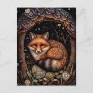 Midnight Fox Postcard