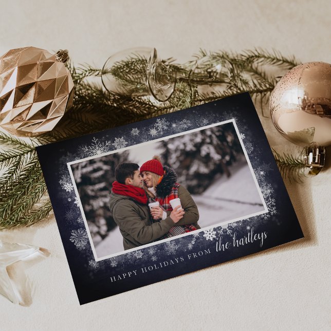 Midnight Frost | Holiday Photo Card (Creator Uploaded)