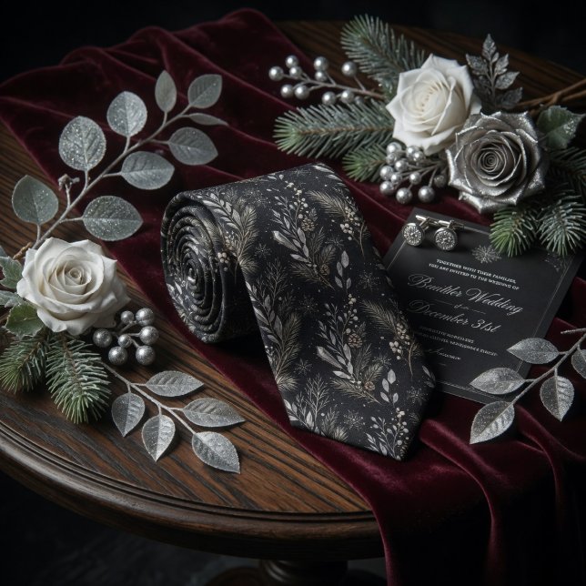 Midnight Frost Pine Elegance Tie (Creator Uploaded)