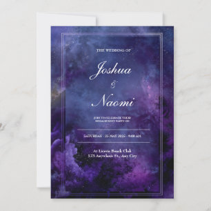 Midnight Galaxy Wedding Invitation