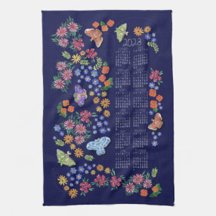 Midnight Garden Calendar Towel