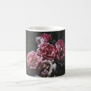 Midnight Garden, dark floral, mug