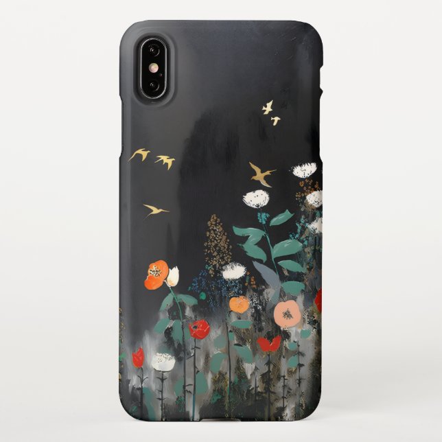 Midnight Garden Floral Mobile Case (Back)
