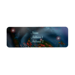 Midnight Garden Label Return Address Label