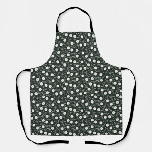 Midnight Garden Modern Farmhouse Daisy Pattern Apron