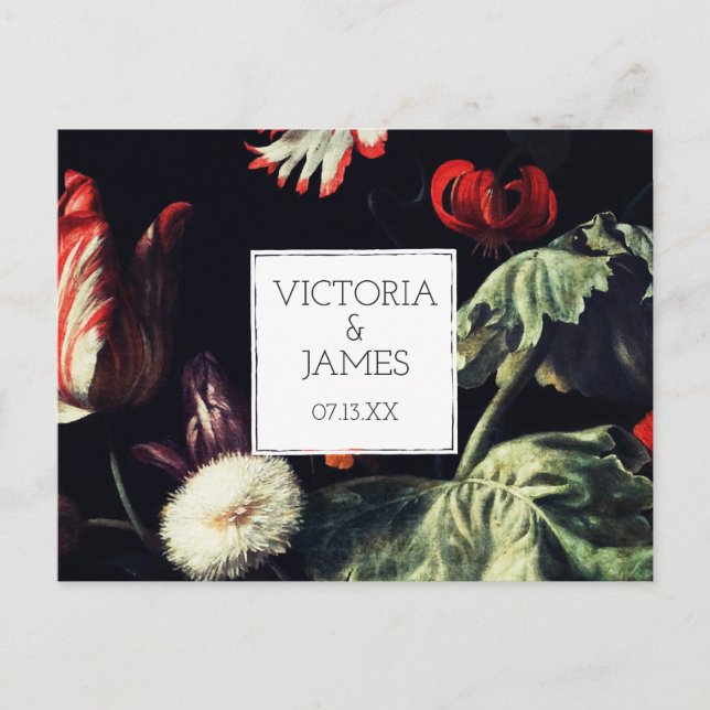 Midnight Garden | Save the Date Postcard (Front)