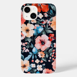 Midnight Garden Symphony Print   Bold Floral Art  Case-Mate iPhone 14 Case