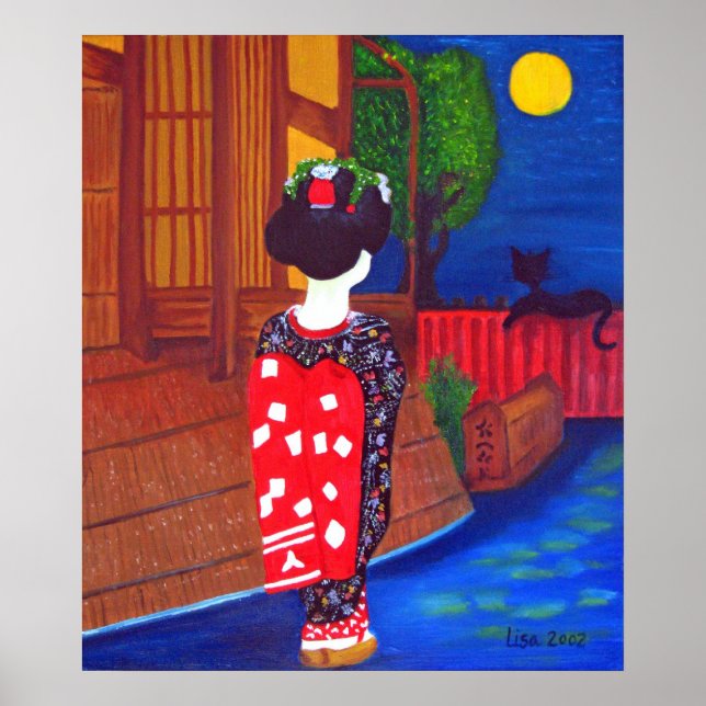 Midnight Geisha Print (Front)