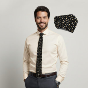Midnight Geometry Luxe Tie
