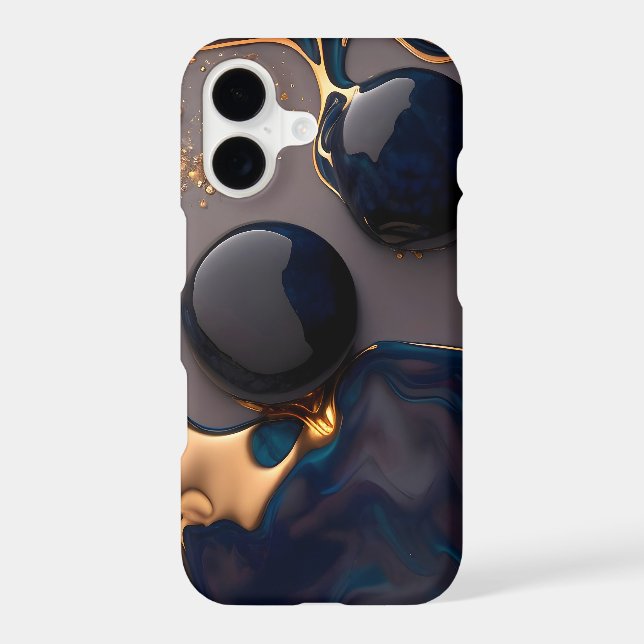 Midnight Gold Liquid Marble (Back)