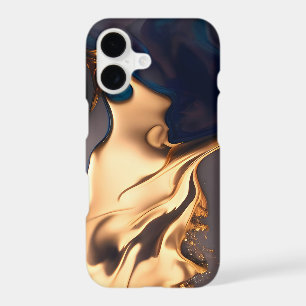 Midnight Gold Liquid Marble