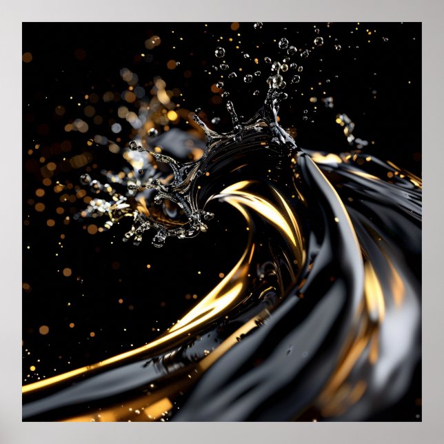 Midnight Gold Surge Poster (Front)