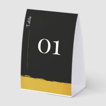 Midnight Gold Table Number
