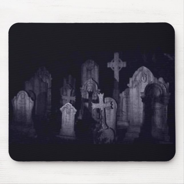 Midnight Graveyard Mouse Pad (Front)