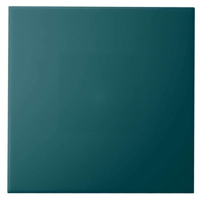 Midnight Green Solid Colour Ceramic Tile (Front)