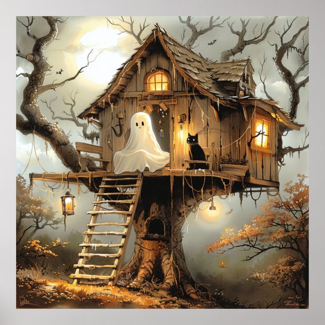  Midnight Guests at the Lantern Tree Poster (Front)