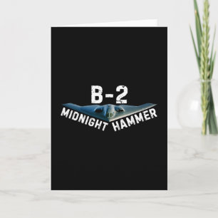 Midnight Hammer B-2 Plane Donald Trump Card