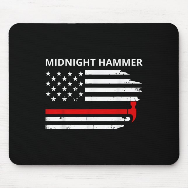 Midnight Hammer B-2 Stealth Jet Operation Merica F Mouse Pad (Front)
