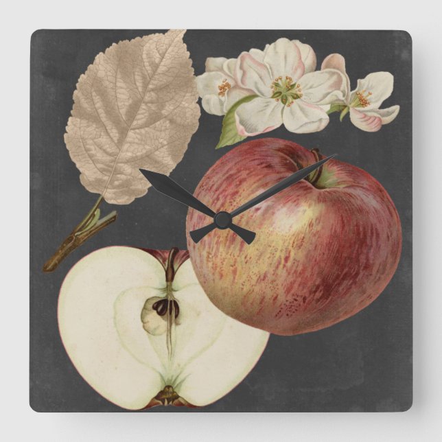 Midnight Harvest II Square Wall Clock (Front)