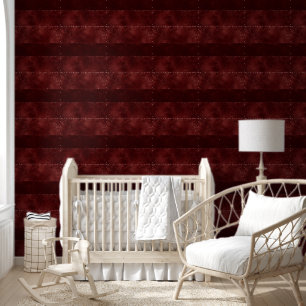 Midnight Henna Romance   Dark Satiny Grunge Damask Wallpaper