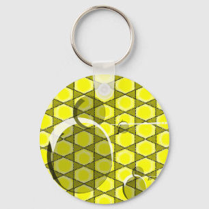 Midnight Honeybee  Key Ring
