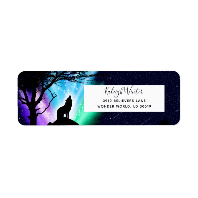 Midnight Howl Return Address Label (Front)