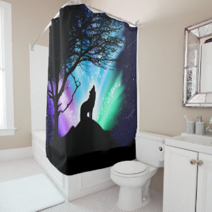 Midnight Howl Shower Curtain